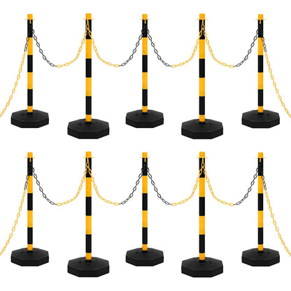 Chain Post Set with 10 m Plastic Chain