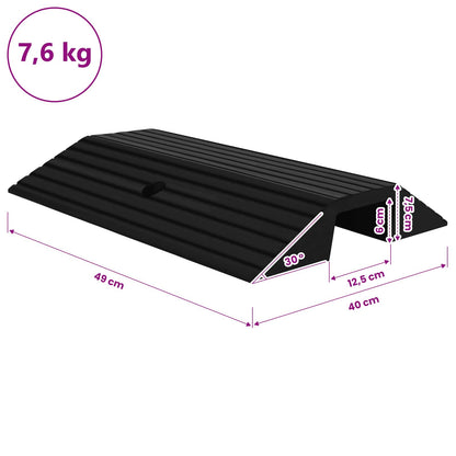 Bridge Threshold Ramp 49x40x8 cm Rubber