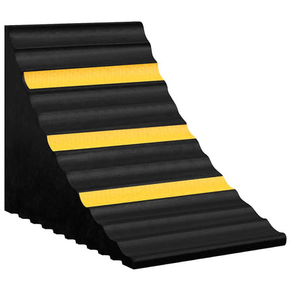 150991 vidaXL Wheel Chocks 2 pcs 29x16x19 cm Rubber