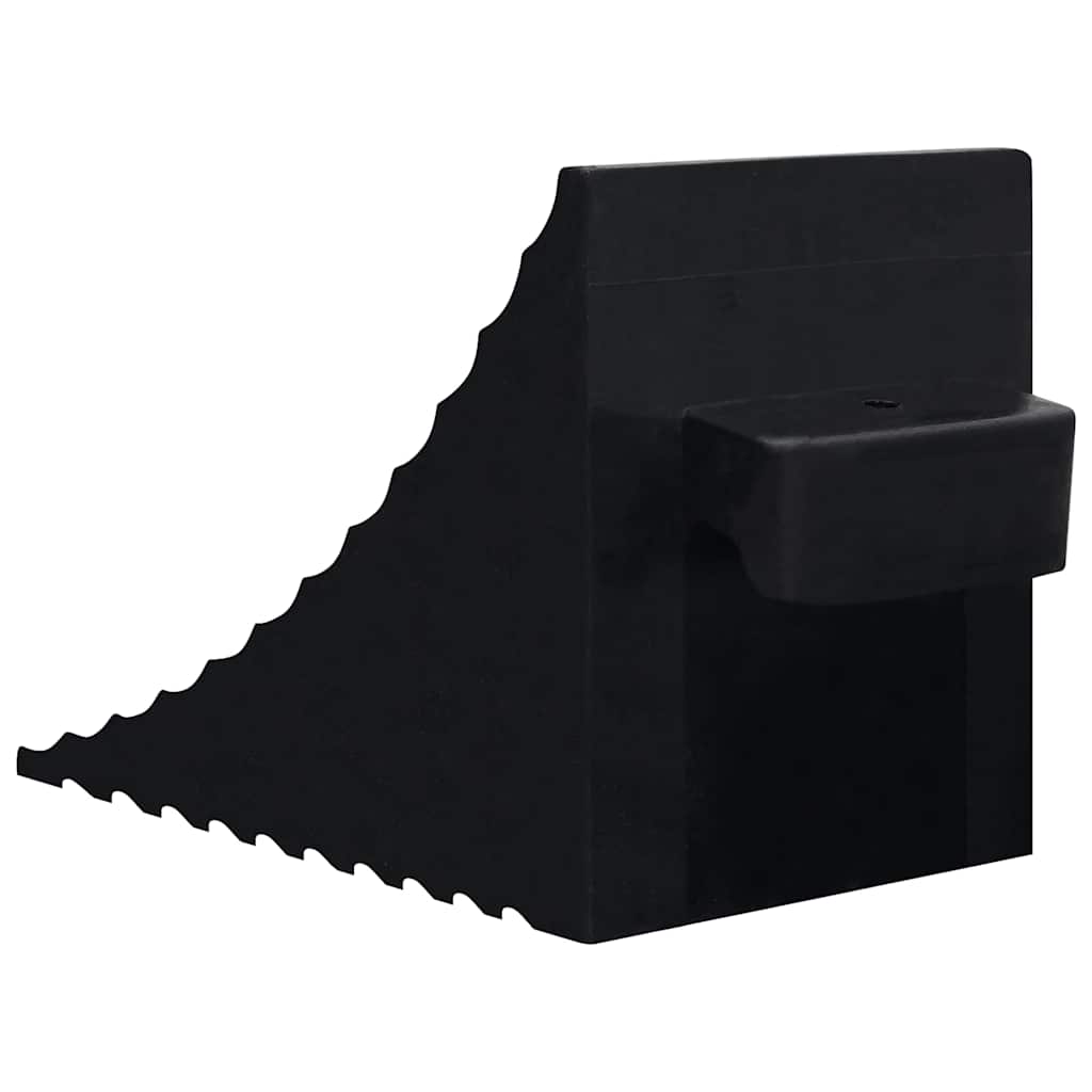 150991 vidaXL Wheel Chocks 2 pcs 29x16x19 cm Rubber