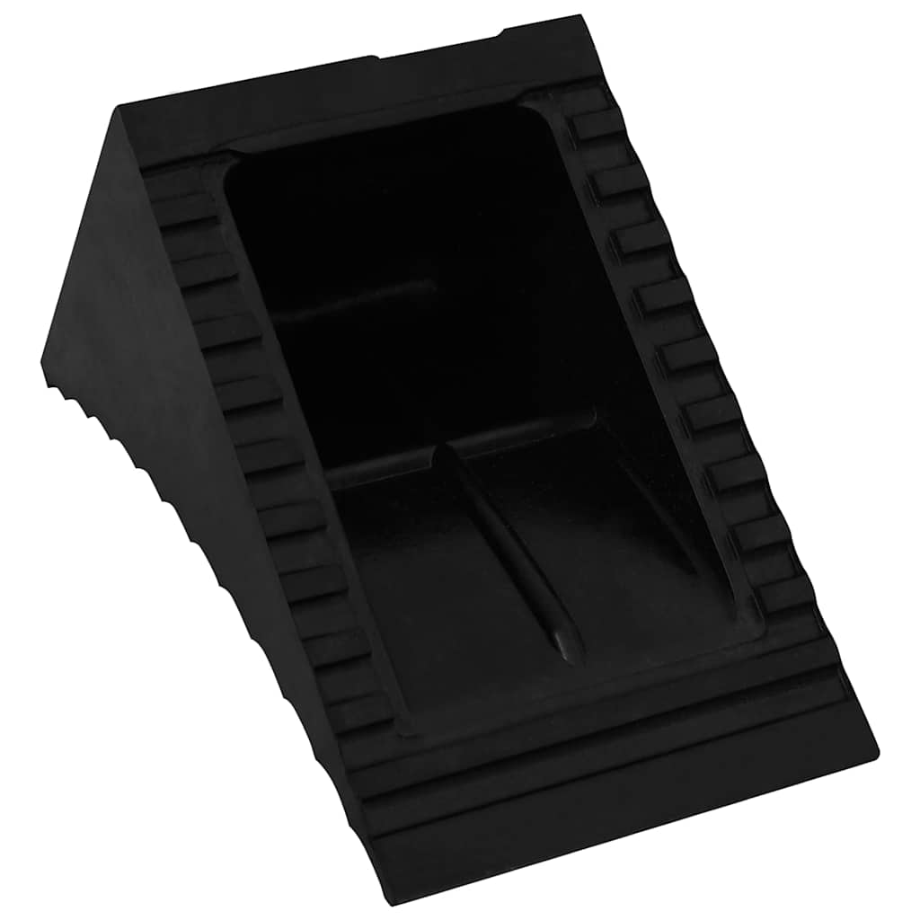 150991 vidaXL Wheel Chocks 2 pcs 29x16x19 cm Rubber