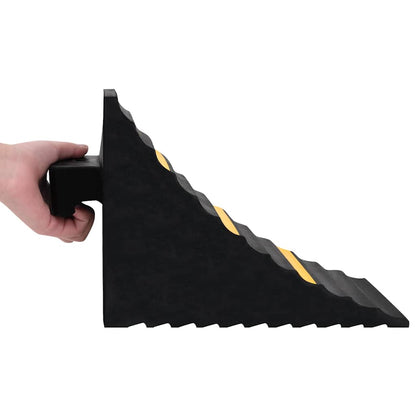 150991 vidaXL Wheel Chocks 2 pcs 29x16x19 cm Rubber