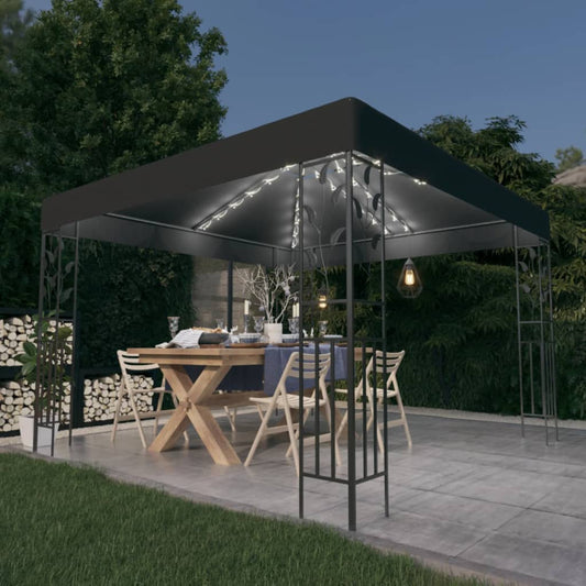 Gazebo | Anthracite | Powder-coated steel, Polyester with PA coating
