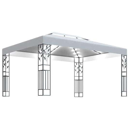 Gazebo | White | 100% polyester with PA coating, powder-coated steel
