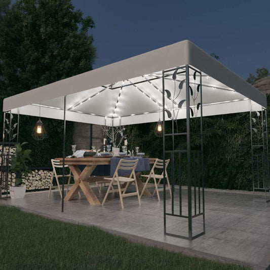 Gazebo | White | 100% polyester with PA coating, powder-coated steel