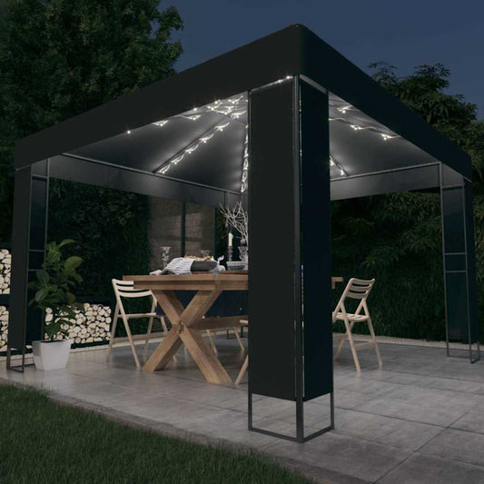Gazebo | Anthracite | Powder-Coated Steel | 3x3 meters