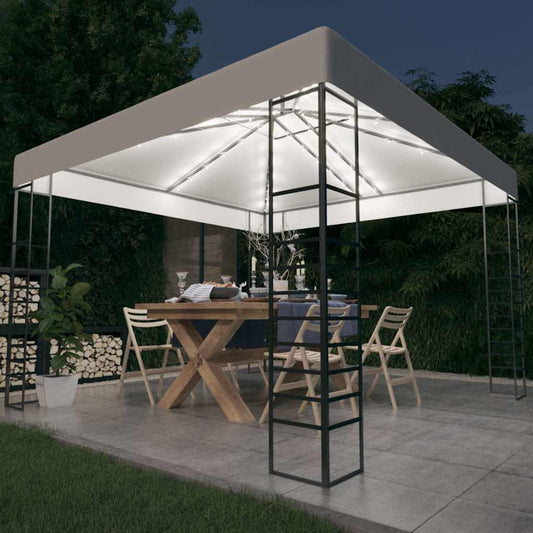 Gazebo | White | Polyester canopy | 3x3 meters | Gazebo | Square