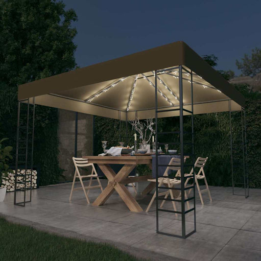 Gazebo | Taupe | 100% Polyester fabric with PA coating | 3x3 m
