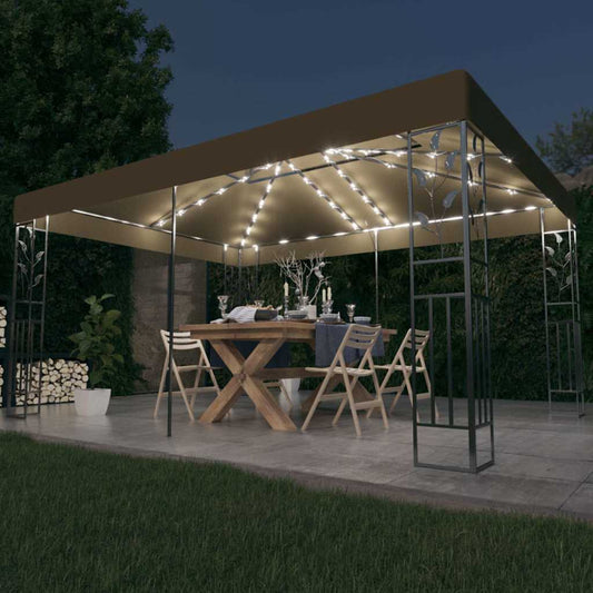 Gazebo | Taupe | 100% Polyester with PA coating | 3 x 4 m