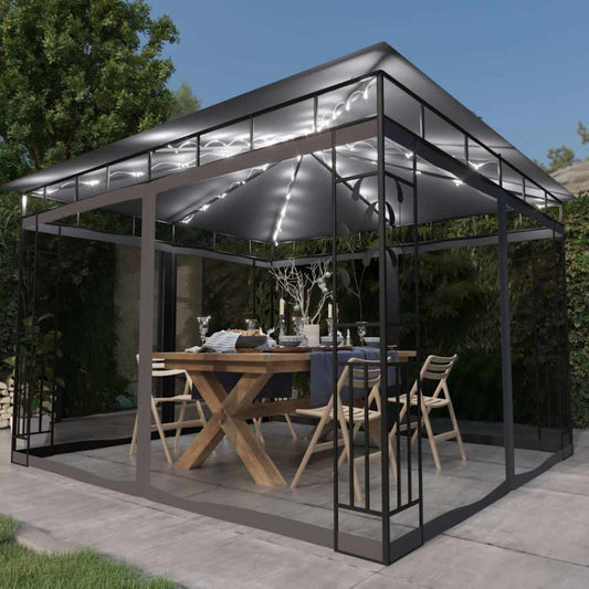 Gazebo | Anthracite | Powder-coated steel, fabric (100% polyester)