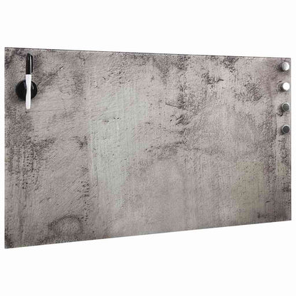 Wall Mounted Magnetic Board Glass 100x60 cm