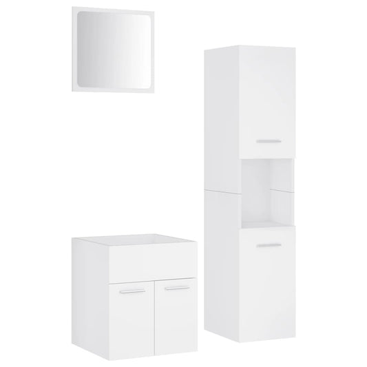 Bathroom Furniture Set | White | Engineered wood | Standard