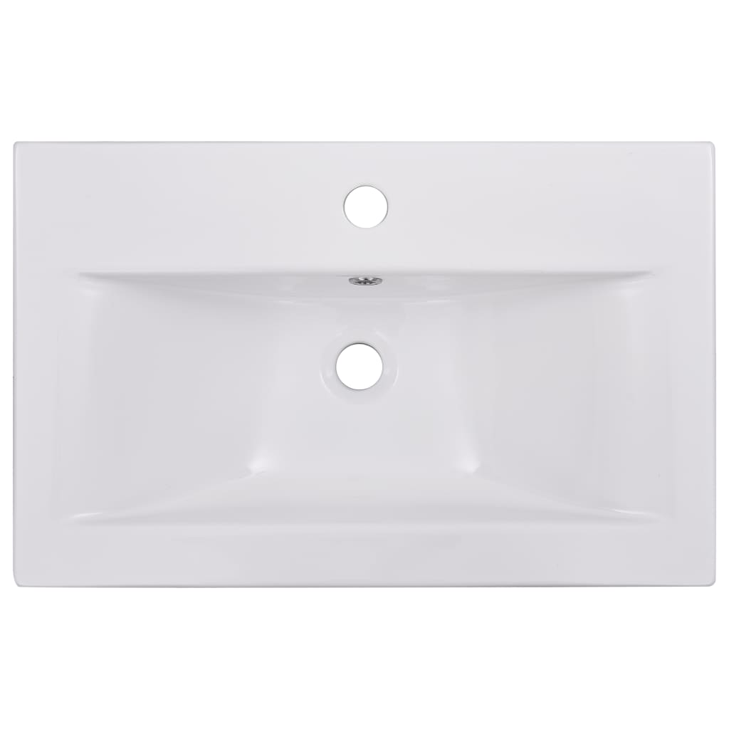 Bathroom Furniture Set White Engineered Wood