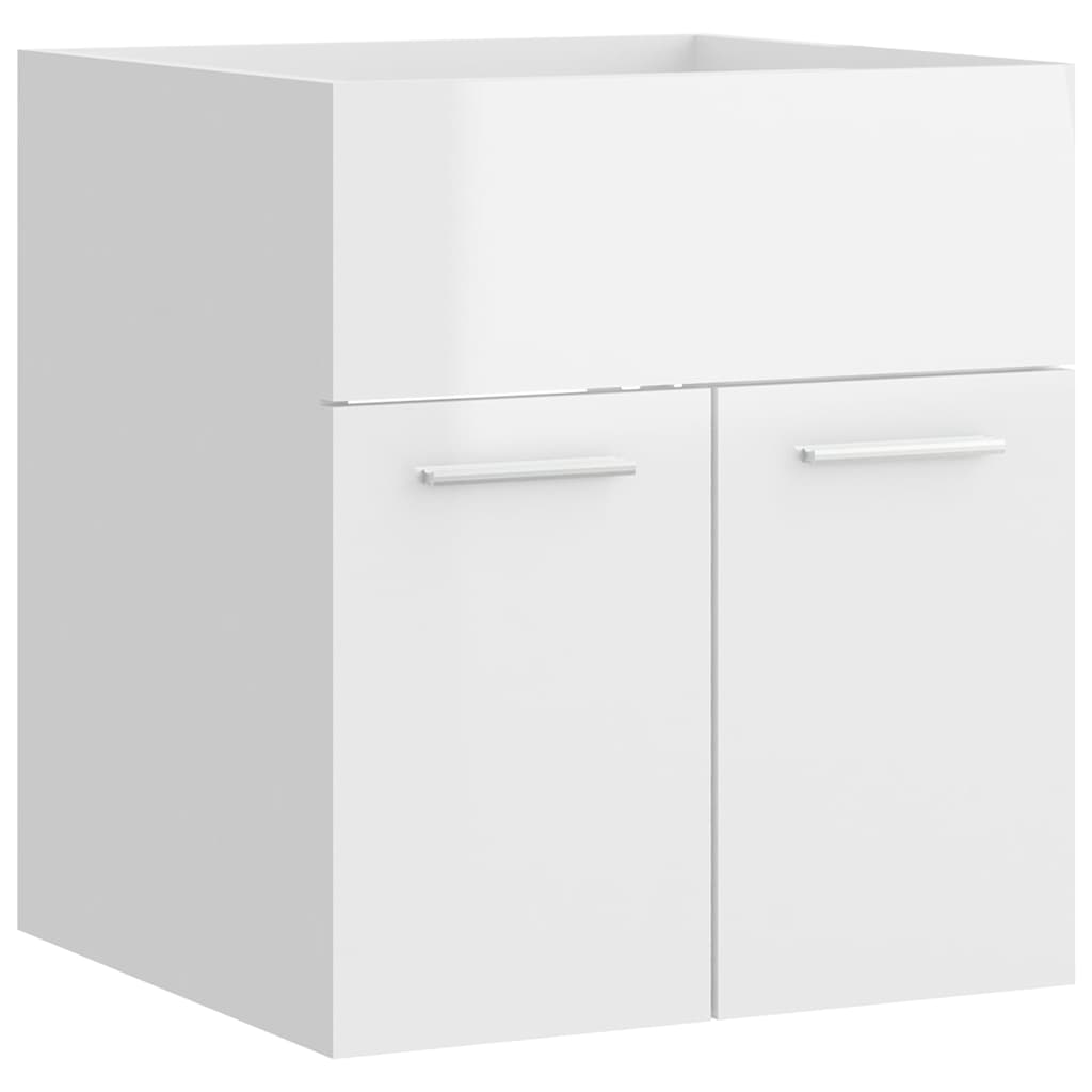 Bathroom Furniture Set | High gloss white | Engineered wood, Ceramic