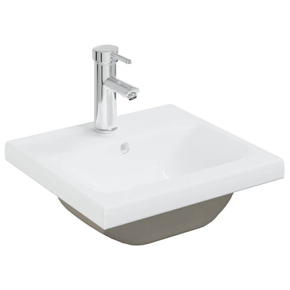 Bathroom Furniture Set | White | Engineered wood, Ceramic, Acrylic