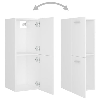 Bathroom Furniture Set | White | Engineered wood, ceramic