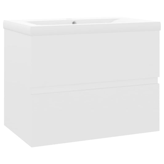 Sink Cabinet With Basin | White | Engineered Wood, Ceramic | Standard