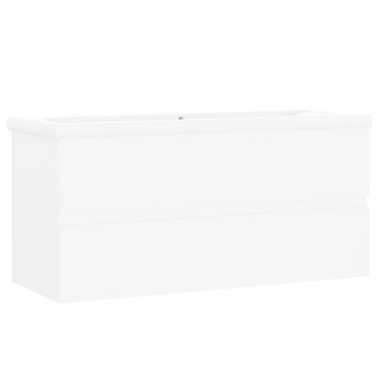 Sink Cabinet With Basin | White | Engineered wood | Standard