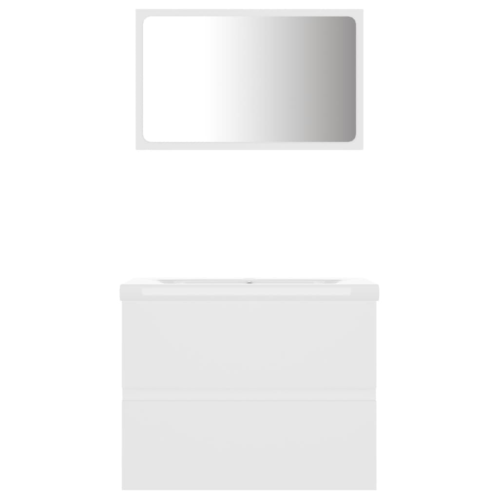 Bathroom Furniture Set | White | Engineered wood | Medium
