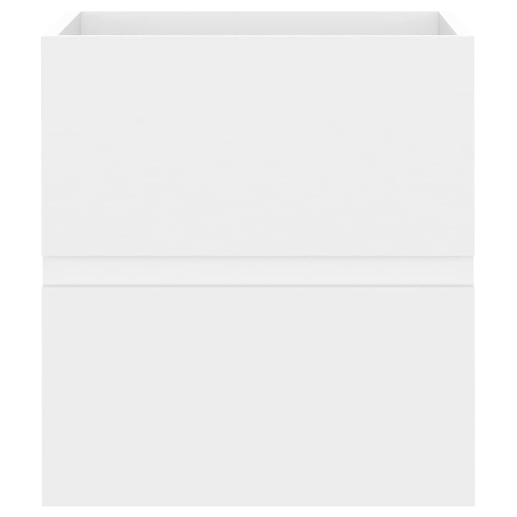 Sink Cabinet With Basin | White | Engineered wood and ceramic | Small