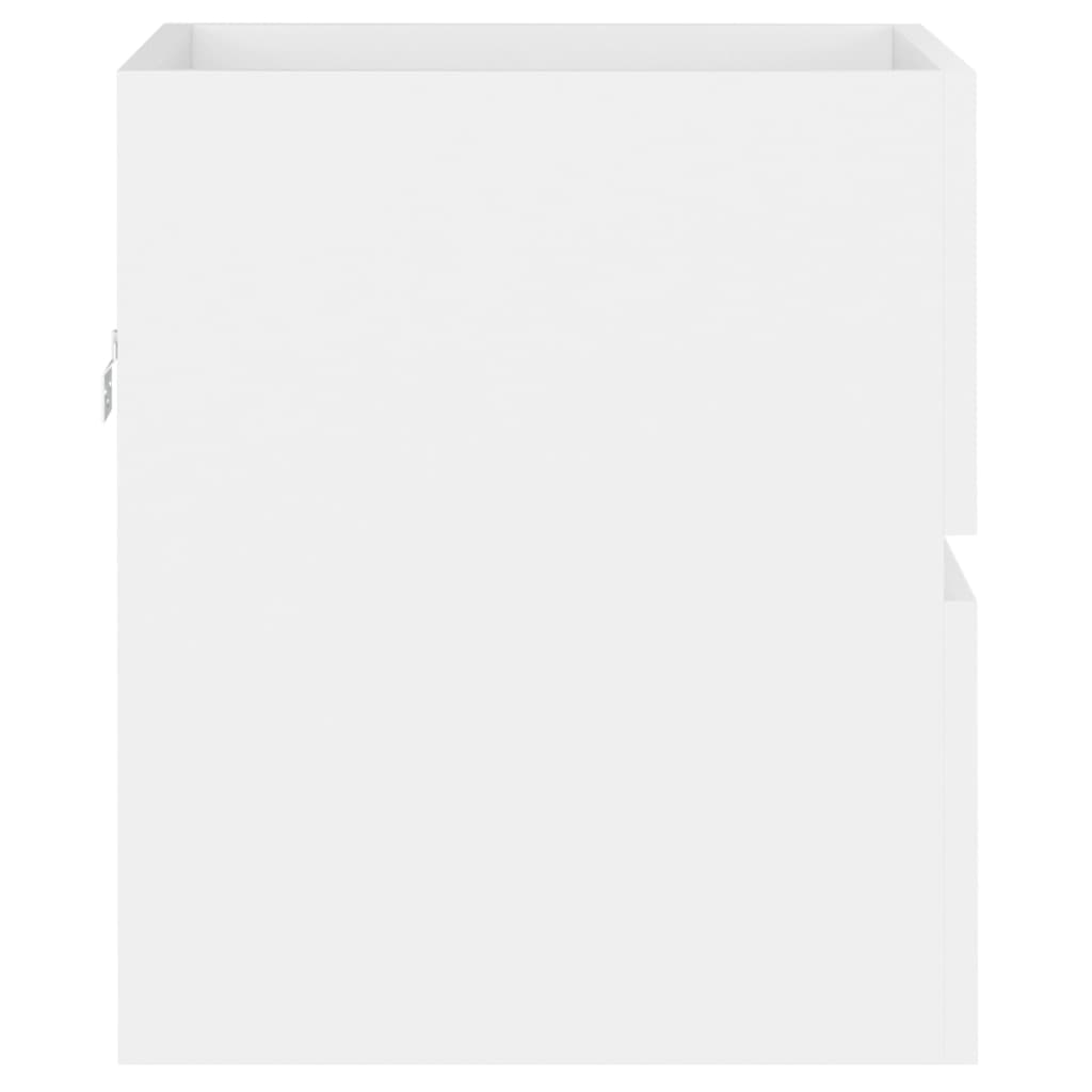 Sink Cabinet With Basin | White | Engineered wood and ceramic | Small