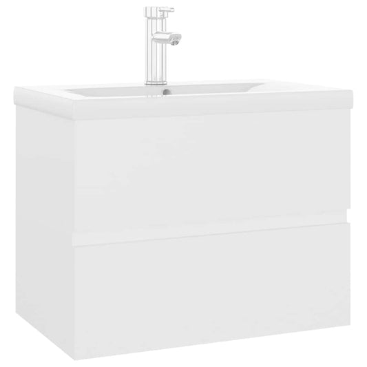 Sink Cabinet With Basin | White | Engineered wood, Ceramic | Medium