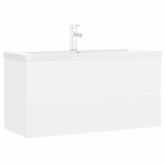 Sink Cabinet With Basin | White | Engineered wood, Ceramic |  Storage