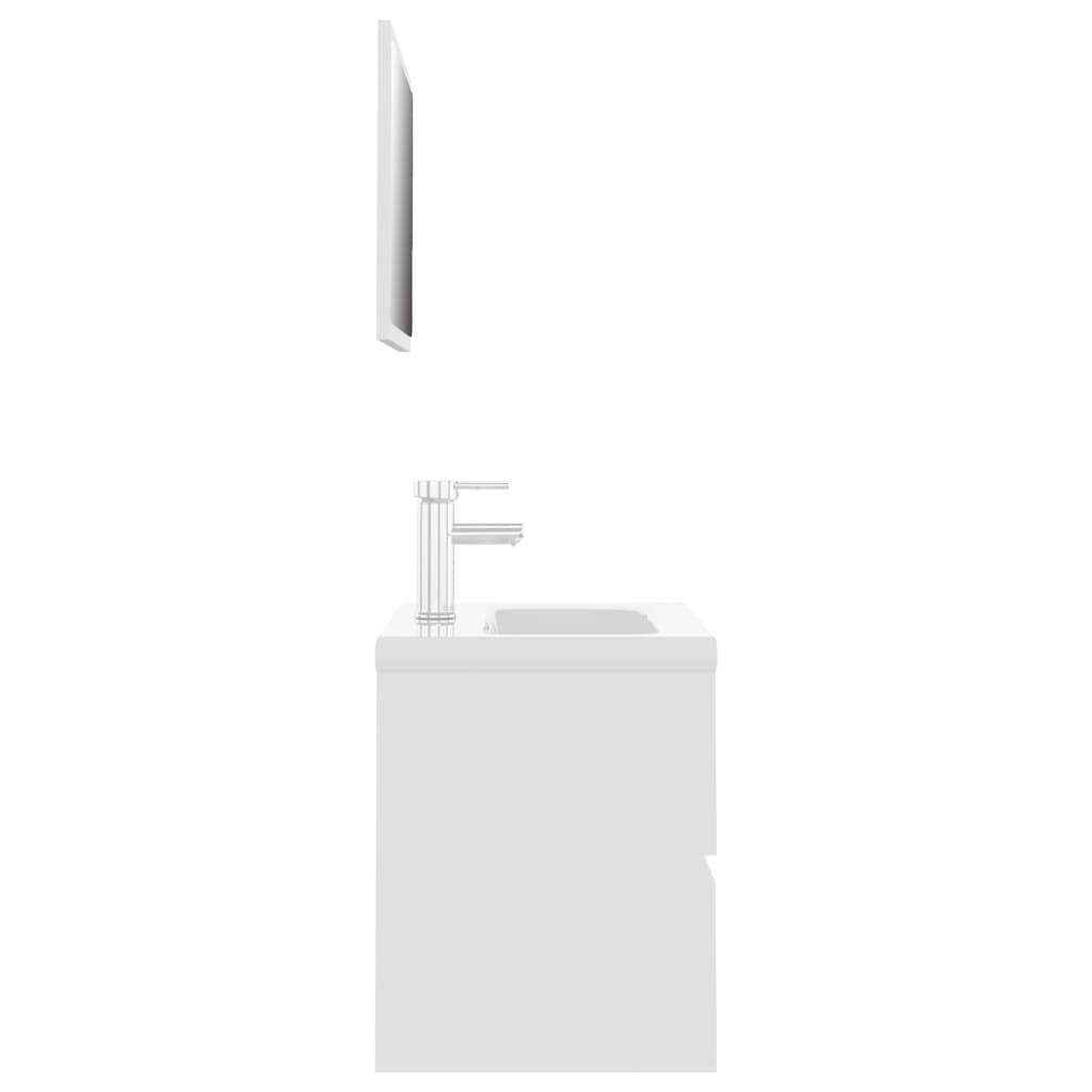Bathroom Furniture Set | White | Engineered Wood | Medium