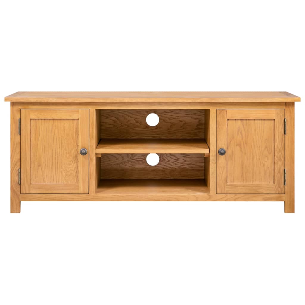 TV Cabinet 110x35x44 cm Solid Oak Wood