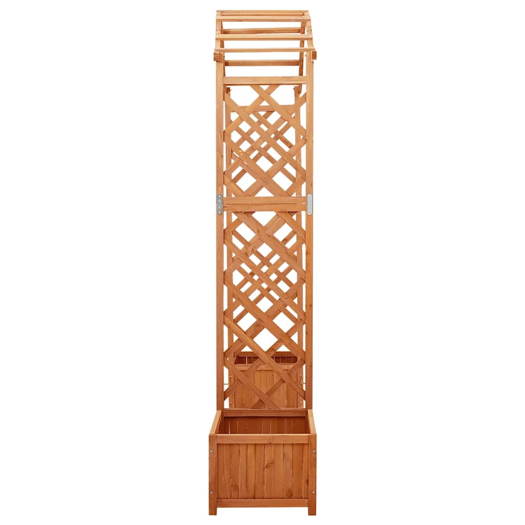 vidaXL Wooden Garden Arch Natural Wood Solid Firwood Large