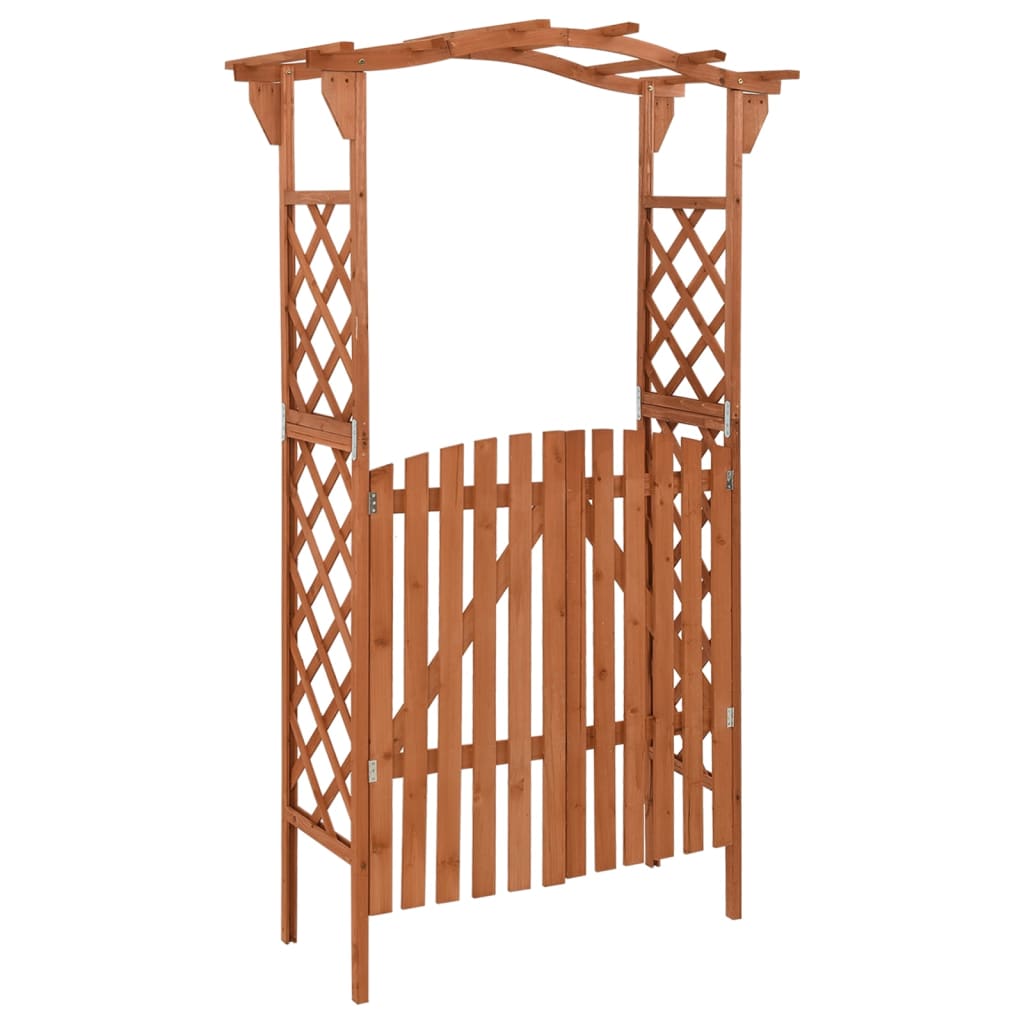 vidaXL Pergola Brown Solid firwood, solid pine wood Medium