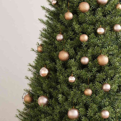 Christmas Ball Set Set of 61 Various Rose Gold Finishes