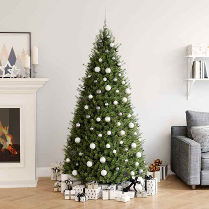 Christmas Ball Set Set of 61 Shiny white Plastic Various sizes