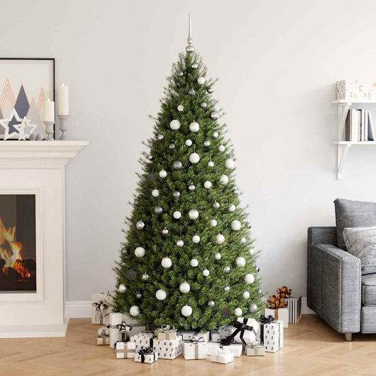 Christmas Ball Set Set of 61 Shiny white Plastic Various sizes