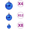 100 Piece Christmas Ball Set Blue