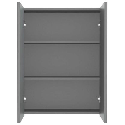 Bathroom Mirror Cabinet 60x15x75 cm MDF Anthracite