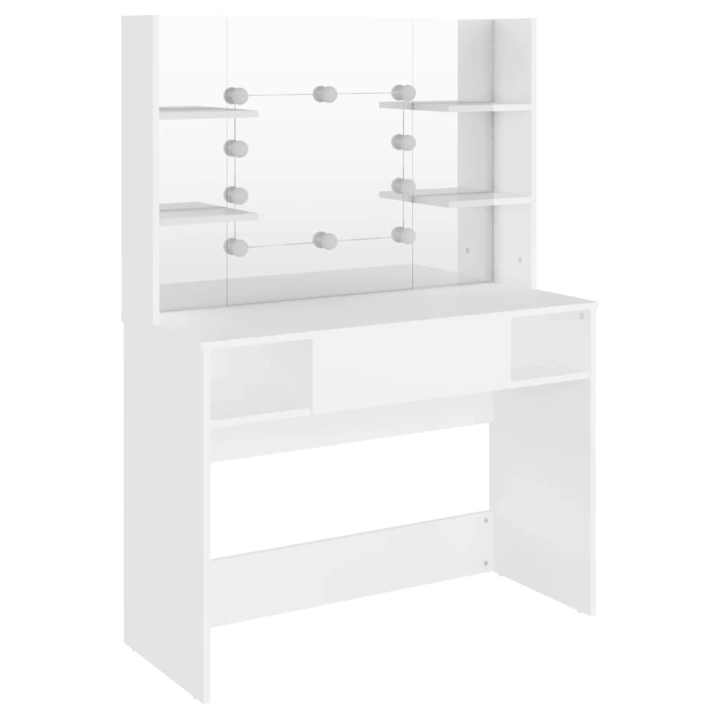 Makeup Table | White | MDF with melamine surface | Medium | Makeup Table