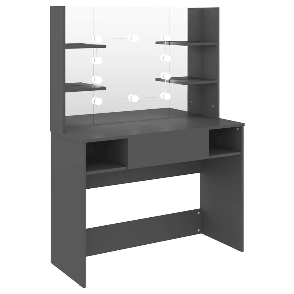 Makeup Table | Grey | MDF with melamine surface | Makeup Table