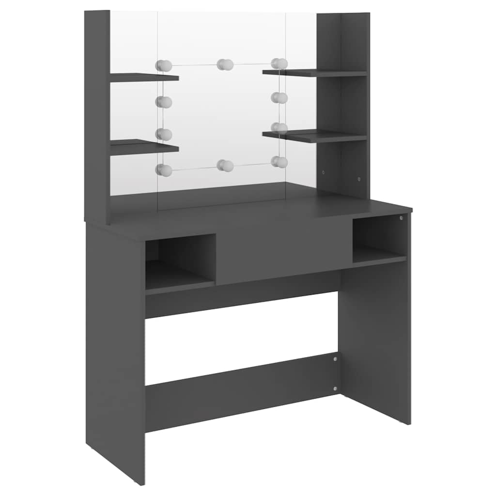 Makeup Table | Grey | MDF with melamine surface | Makeup Table