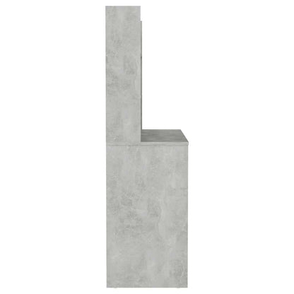 Makeup Table | Concrete grey | MDF with melamine surface | Medium