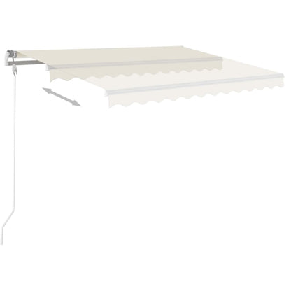 Retractable Awning | Cream | Powder-coated aluminium | 350x250cm