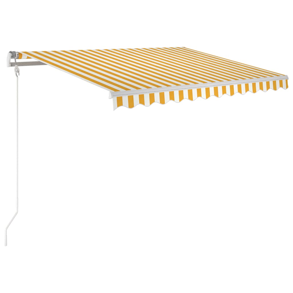 Retractable Awning | Yellow and White