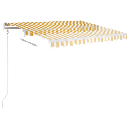 Retractable Awning | Yellow and White