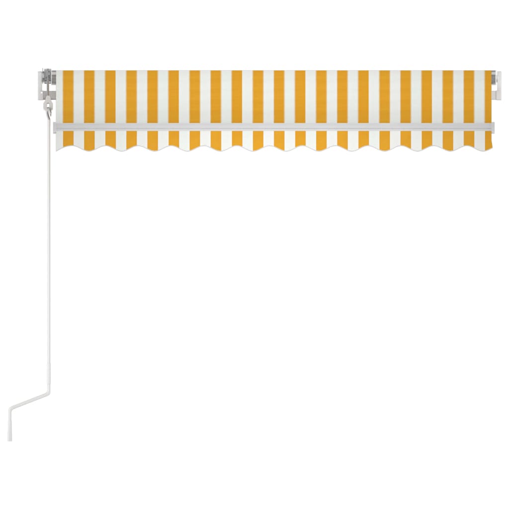 Retractable Awning | Yellow and White