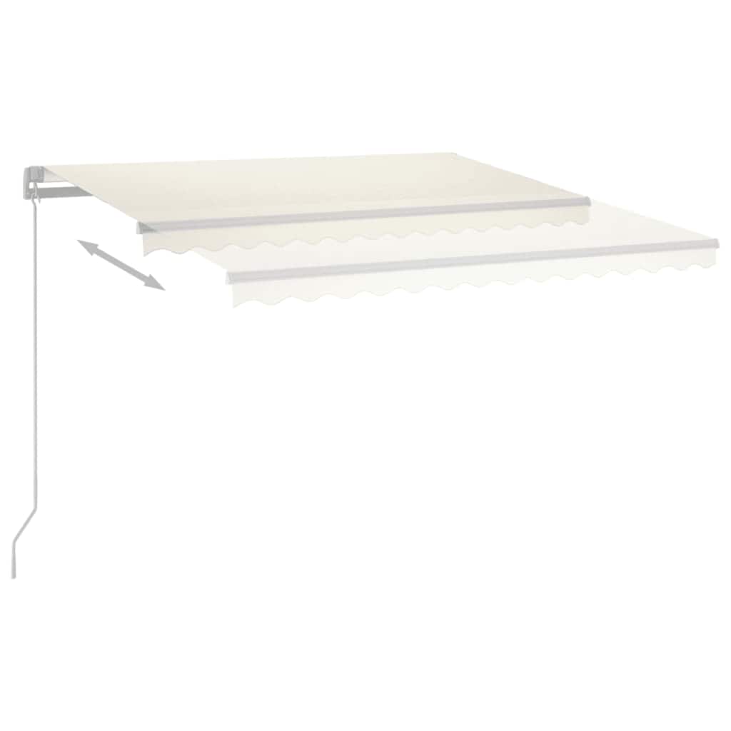 Retractable Awning | Cream | Powder-coated aluminium | 400 x 300 cm