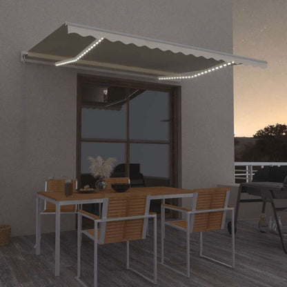 Retractable Awning | Cream | Powder-coated aluminium | 400 x 300 cm