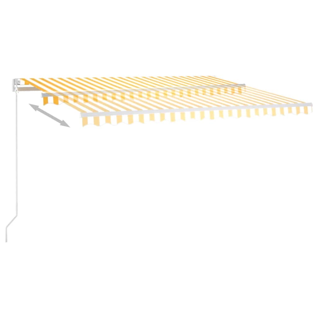 Retractable Awning | Yellow and White