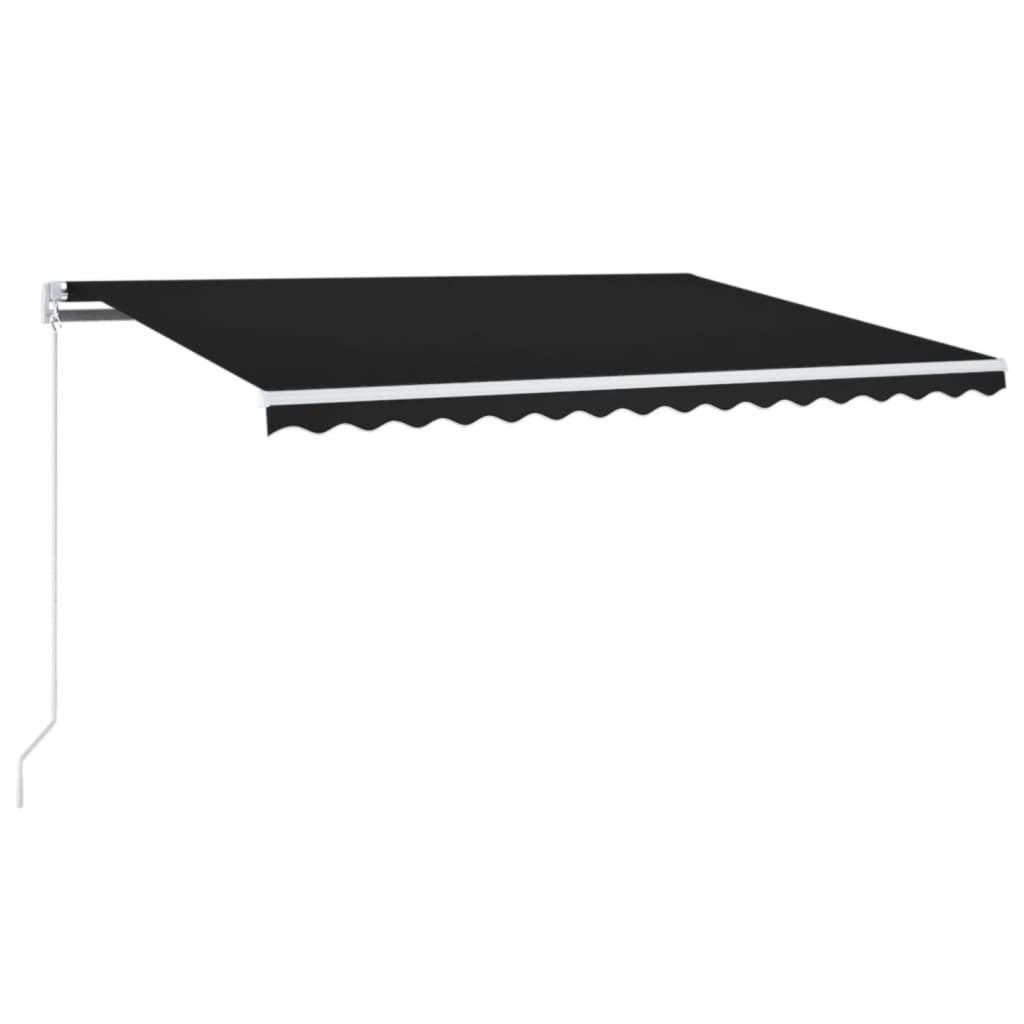 Retractable Awning | Anthracite | Powder-coated aluminium | 400 x 300 cm