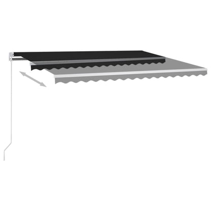 Retractable Awning | Anthracite | Powder-coated aluminium | 400 x 300 cm