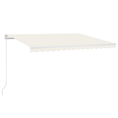 Manual Retractable Awning 400x350 cm Cream